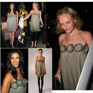 Alice and Olivia Rosette Tube Dress